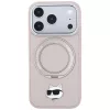 Karl Lagerfeld - Leather Ring Stand 360 C Pin MagSafe (KLHMP18LPSRSCHHP) - iPhone 18 Pro / iPhone 17 Pro - Pink