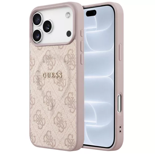 Guess - 4G Embossed Ring Classic Logo MagSafe (GUHMP18LP4MSEGP) - iPhone 18 Pro / iPhone 17 Pro - Pink