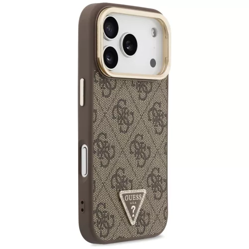 Guess - Hardcase 4G Triangle Logo & Stand Camera MagSafe (GUHMP18XPCS4GPTW) - iPhone 18 Pro Max / iPhone 17 Pro Max - Brown