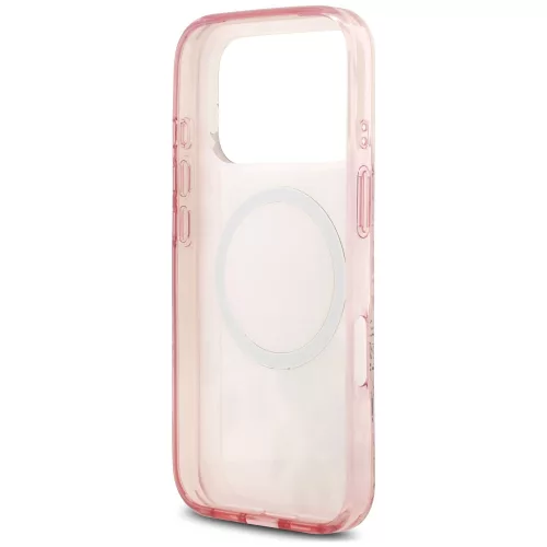 Guess - IML Flower & Tonal Circle MagSafe (GUHMP18XHFWBDCEP) - iPhone 18 Pro Max / iPhone 17 Pro Max - Pink
