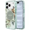 Guess - IML Flower & Tonal Circle MagSafe (GUHMP18LHFWBDCEN) - iPhone 18 Pro / iPhone 17 Pro - Green