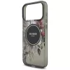 Guess - IML Flowers with Pearl Strap MagSafe (GUHMP18XHFWBRCESK) - iPhone 18 Pro Max / iPhone 17 Pro Max - Black