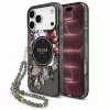Guess - IML Flowers with Pearl Strap MagSafe (GUHMP18XHFWBRCESK) - iPhone 18 Pro Max / iPhone 17 Pro Max - Black
