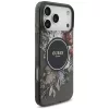 Guess - IML Flowers with Pearl Strap MagSafe (GUHMP18LHFWBRCESK) - iPhone 18 Pro / iPhone 17 Pro - Black