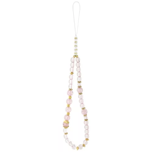 Guess - IML Flowers with Pearl Strap MagSafe (GUHMP18XHFWBRCESP) - iPhone 18 Pro Max / iPhone 17 Pro Max - Pink
