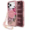 Guess - IML Flowers with Pearl Strap MagSafe (GUHMP18XHFWBRCESP) - iPhone 18 Pro Max / iPhone 17 Pro Max - Pink