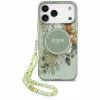 Guess - IML Flowers with Pearl Strap MagSafe (GUHMP18XHFWBRCESN) - iPhone 18 Pro Max / iPhone 17 Pro Max - Green