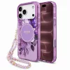 Guess - IML Flowers with Pearl Strap MagSafe (GUHMP18XHFWBRCESU) - iPhone 18 Pro Max / iPhone 17 Pro Max - Purple