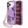 Guess - IML Flowers with Pearl Strap MagSafe (GUHMP18XHFWBRCESU) - iPhone 18 Pro Max / iPhone 17 Pro Max - Purple