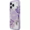 Guess - IML Flowers with Pearl Strap MagSafe (GUHMP18XHFWBRCESU) - iPhone 18 Pro Max / iPhone 17 Pro Max - Purple