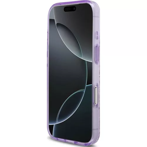 Guess - IML Flowers with Pearl Strap MagSafe (GUHMP18XHFWBRCESU) - iPhone 18 Pro Max / iPhone 17 Pro Max - Purple