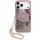Guess - IML Flowers with Pearl Strap MagSafe (GUHMP18LHFWBRCESP) - iPhone 18 Pro / iPhone 17 Pro - Pink