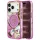 Guess - IML Metal Glitter Flowers Triangle MagSafe (GUHMP18XHFLPEDU) - iPhone 18 Pro Max / iPhone 17 Pro Max - Purple