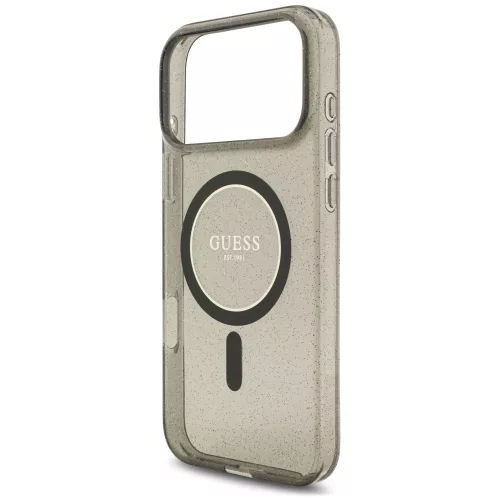 Guess - IML Glitter with Pearl Strap MagSafe (GUHMP18XHGCRELSK) - iPhone 18 Pro Max / iPhone 17 Pro Max - Black
