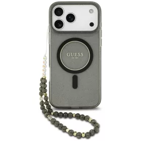   Guess - IML Glitter with Pearl Strap MagSafe (GUHMP18LHGCRELSK) - iPhone 18 Pro / iPhone 17 Pro - Black