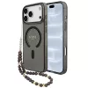 Guess - IML Glitter with Pearl Strap MagSafe (GUHMP18LHGCRELSK) - iPhone 18 Pro / iPhone 17 Pro - Black