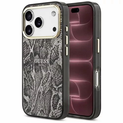 Guess - Python Pattern MagSafe (GUHMP18XHIMPYGK) - iPhone 18 Pro Max / iPhone 17 Pro Max - Black