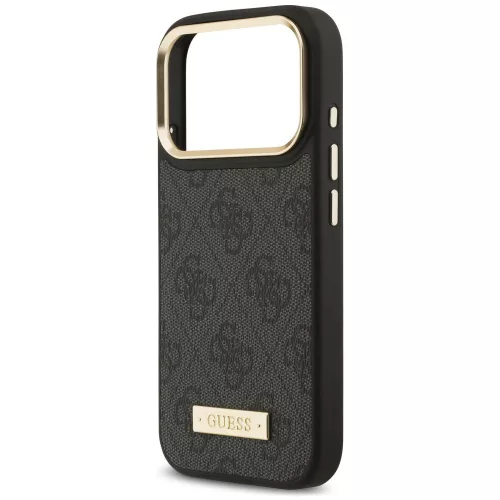 Guess - Hardcase 4G Logo Plate MagSafe (GUHMP18LU4GPRK) - iPhone 18 Pro / iPhone 17 Pro - Black