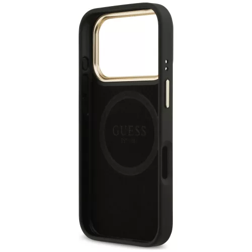 Guess - Hardcase 4G Logo Plate MagSafe (GUHMP18LU4GPRK) - iPhone 18 Pro / iPhone 17 Pro - Black