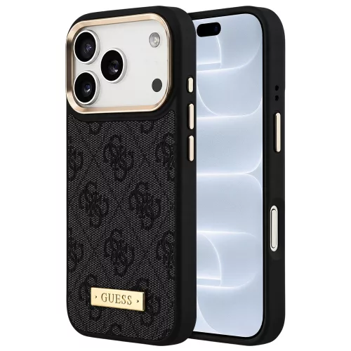 Guess - Hardcase 4G Logo Plate MagSafe (GUHMP18LU4GPRK) - iPhone 18 Pro / iPhone 17 Pro - Black