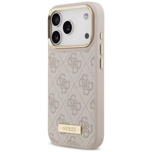 Guess - Hardcase 4G Logo Plate MagSafe (GUHMP18XU4GPRP) - iPhone 18 Pro Max / iPhone 17 Pro Max - Pink