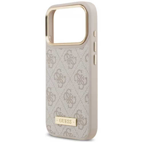 Guess - Hardcase 4G Logo Plate MagSafe (GUHMP18XU4GPRP) - iPhone 18 Pro Max / iPhone 17 Pro Max - Pink