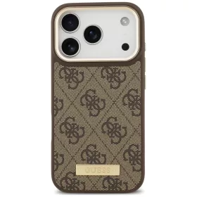   Guess - Hardcase 4G Logo Plate MagSafe (GUHMP18XU4GPRW) - iPhone 18 Pro Max / iPhone 17 Pro Max - Brown