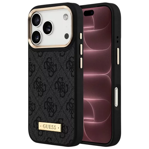 Guess - Hardcase 4G Logo Plate MagSafe (GUHMP18XU4GPRK) - iPhone 18 Pro Max / iPhone 17 Pro Max - Black