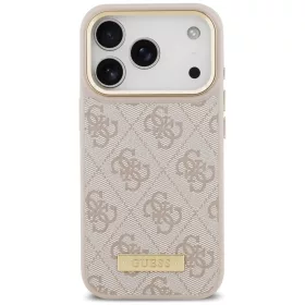   Guess - Hardcase 4G Logo Plate MagSafe (GUHMP18LU4GPRP) - iPhone 18 Pro / iPhone 17 Pro - Pink