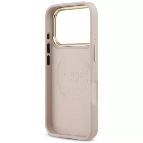 Guess - Hardcase 4G Logo Plate MagSafe (GUHMP18LU4GPRP) - iPhone 18 Pro / iPhone 17 Pro - Pink