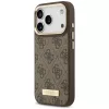 Guess - Hardcase 4G Logo Plate MagSafe (GUHMP18LU4GPRW) - iPhone 18 Pro / iPhone 17 Pro - Brown