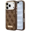 Guess - Hardcase 4G Logo Plate MagSafe (GUHMP18LU4GPRW) - iPhone 18 Pro / iPhone 17 Pro - Brown