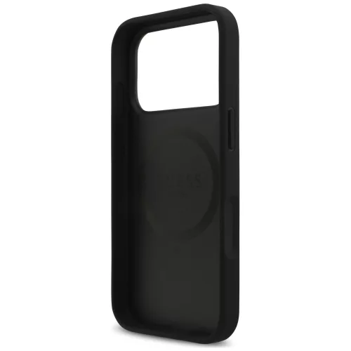 Guess - Croco Triangle Logo MagSafe (GUHMP18LPCRTHCK) - iPhone 18 Pro / iPhone 17 Pro - Black