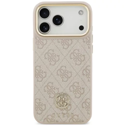 Guess - Hardcase 4G Strass Logo MagSafe (GUHMP18XP4GRMDEP) - iPhone 18 Pro Max / iPhone 17 Pro Max - Pink