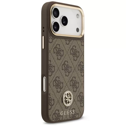 Guess - Hardcase 4G Strass Logo MagSafe (GUHMP18XP4GRMDEW) - iPhone 18 Pro Max / iPhone 17 Pro Max - Brown