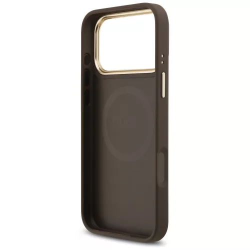 Guess - Hardcase 4G Strass Logo MagSafe (GUHMP18XP4GRMDEW) - iPhone 18 Pro Max / iPhone 17 Pro Max - Brown