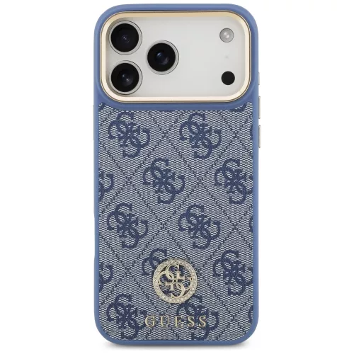 Guess - Hardcase 4G Strass Logo MagSafe (GUHMP18XP4GRMDEB) - iPhone 18 Pro Max / iPhone 17 Pro Max - Blue