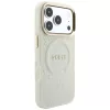 Guess - Saffiano Peony & Ring MagSafe (GUHMP18LPSAMSECE) - iPhone 18 Pro / iPhone 17 Pro - Beige