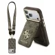 Guess - Hardcase 4G Cardslot & Big Strap MagSafe (GUBPHUP18LP4SM44CW) - iPhone 18 Pro / iPhone 17 Pro - Brown