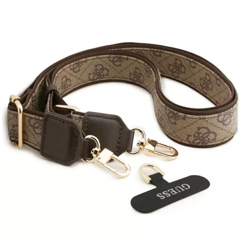 Guess - Hardcase 4G Cardslot & Big Strap MagSafe (GUBPHUP18LP4SM44CW) - iPhone 18 Pro / iPhone 17 Pro - Brown