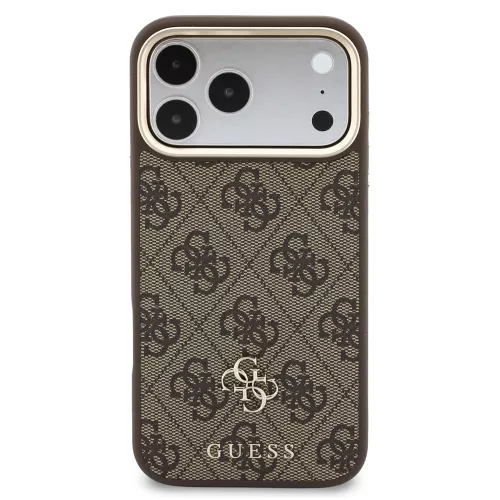 Guess - Hardcase 4G Cardslot & Big Strap MagSafe (GUBPHUP18LP4SM44CW) - iPhone 18 Pro / iPhone 17 Pro - Brown
