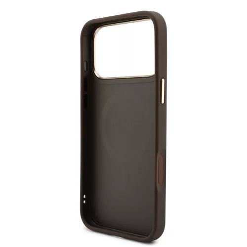 Guess - Hardcase 4G Cardslot & Big Strap MagSafe (GUBPHUP18LP4SM44CW) - iPhone 18 Pro / iPhone 17 Pro - Brown
