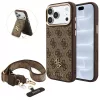 Guess - Hardcase 4G Cardslot & Big Strap MagSafe (GUBPHUP18LP4SM44CW) - iPhone 18 Pro / iPhone 17 Pro - Brown