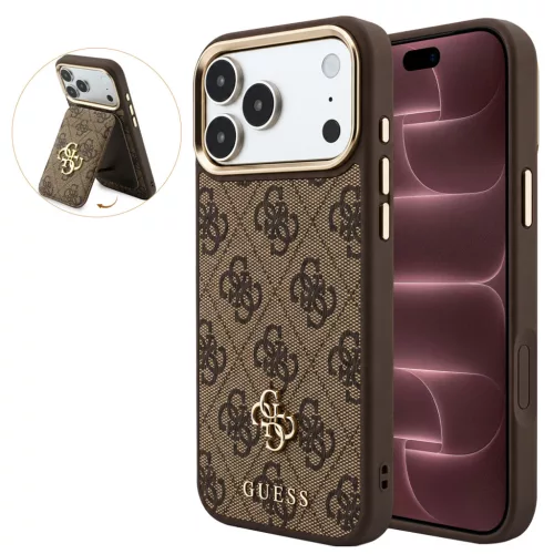 Guess - Hardcase 4G Cardslot MagSafe (GUBPHCP18XP4SM44CW) - iPhone 18 Pro Max / iPhone 17 Pro Max - Brown