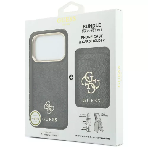 Guess - Hardcase 4G Cardslot MagSafe (GUBPHCP18LP4SM44CK) - iPhone 18 Pro / iPhone 17 Pro - Black