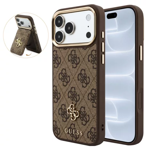 Guess - Hardcase 4G Cardslot MagSafe (GUBPHCP18LP4SM44CW) - iPhone 18 Pro / iPhone 17 Pro - Brown