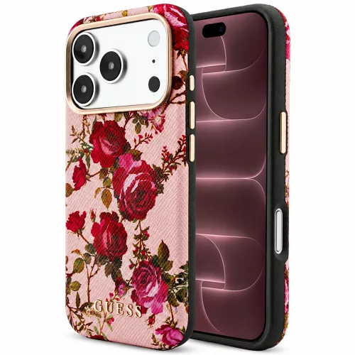 Guess - Blossom Roses Print MagSafe (GUHMP18X6PWGTBEP) - iPhone 18 Pro Max / iPhone 17 Pro Max - Pink