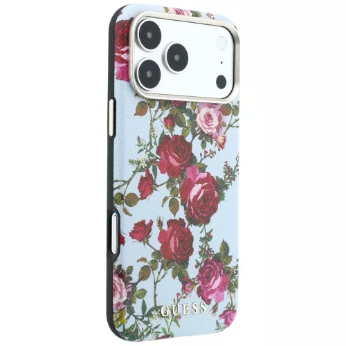 Guess - Blossom Roses Print MagSafe (GUHMP18X6PWGTBEB) - iPhone 18 Pro Max / iPhone 17 Pro Max - Light Blue