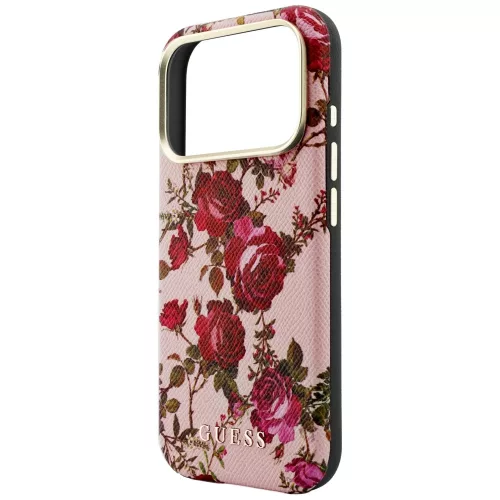 Guess - Blossom Roses Print MagSafe (GUHMP18L6PWGTBEP) - iPhone 18 Pro / iPhone 17 Pro - Pink