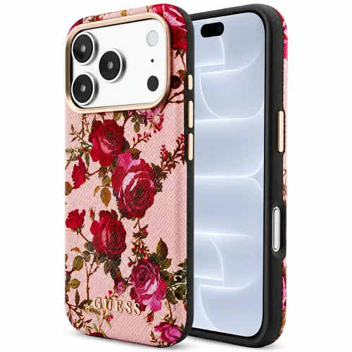 Guess - Blossom Roses Print MagSafe (GUHMP18L6PWGTBEP) - iPhone 18 Pro / iPhone 17 Pro - Pink